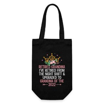 Ive Retired From Night Shift And Upgraded To Grand - Gift Bag for Bottles - black - Front