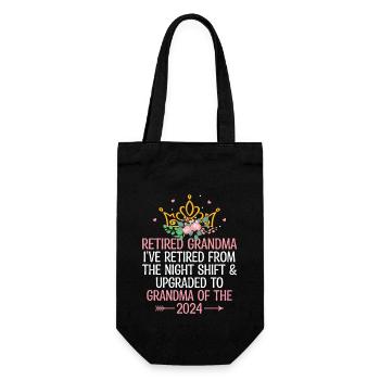 Ive Retired From Night Shift And Upgraded To Grand - Gift Bag for Bottles - black - Front