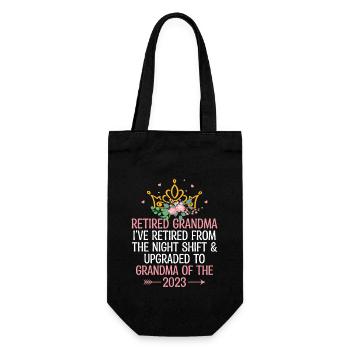Ive Retired From Night Shift And Upgraded To Grand - Gift Bag for Bottles - black - Front