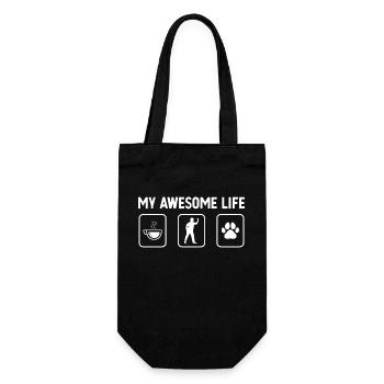 My Fantastic Life - Dog's Paw - Darts Games - Gift Bag for Bottles - black - Front