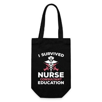 Drôle de dicton de l’infirmière - Sac à bouteille - noir - Devant