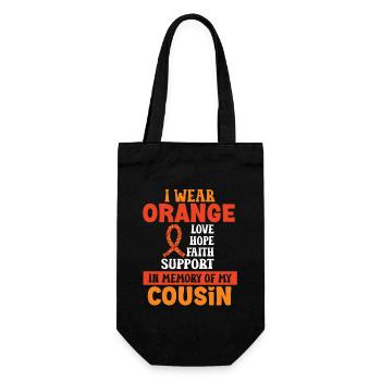 Leukemia Awareness Month Leukemia Survivor - Gift Bag for Bottles - black - Front