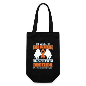 Leukemia Awareness Month Leukemia Survivor - Gift Bag for Bottles - black - Front