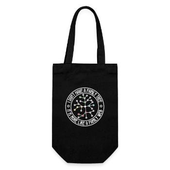 Family Tree Family Historian Genealogy Genealogist - Gift Bag for Bottles - black - Front