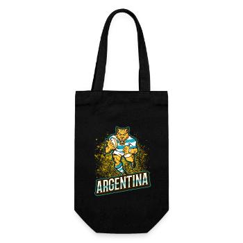 Rugby Argentina Logo Animal Powerful Gift Fan - Gift Bag for Bottles - black - Front