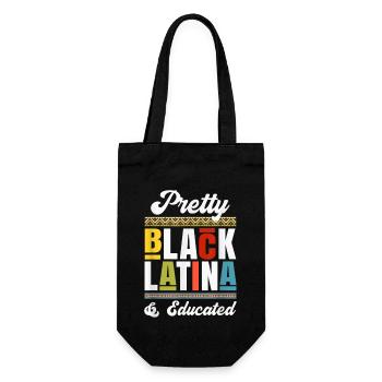Educated Black Latinx Afro Latina Pride Gift - Gift Bag for Bottles - black - Front