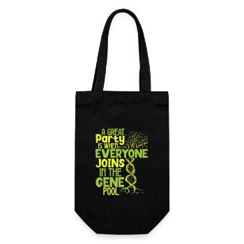 Family Tree Family Historian Genealogy Genealogist - Gift Bag for Bottles - black - Front