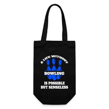 Bowling Skittles Bowling Club Bowler Bowling Club - Sac à bouteille - noir - Devant