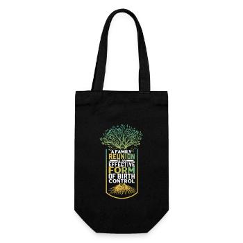 Family Tree Family Historian Genealogy Genealogist - Gift Bag for Bottles - black - Front