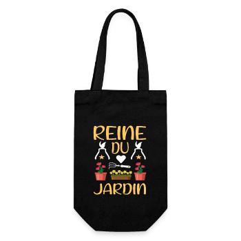 Drôle Jardinière Humour Jardinage Cool jardinière - Sac à bouteille - noir - Devant