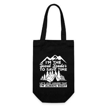 Pfadfinderführer-design Für Einen Jungenmeister - Gift Bag for Bottles - black - Front