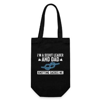 Cub Scout Dad Design Für Einen Scout Dad Und Cub - Gift Bag for Bottles - black - Front