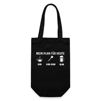 Mein Plan Für Heute - Dart - - Geschenkbeutel für Flaschen - Schwarz - Vorne