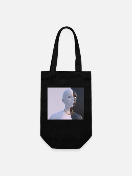 Deux visages - Sac à bouteille - noir