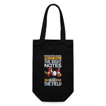 Marching Band Clarinetist School Rehearsal Music - Gift Bag for Bottles - black - Front