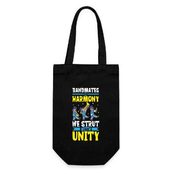 Marching Band Clarinetist School Rehearsal Music - Gift Bag for Bottles - black - Front