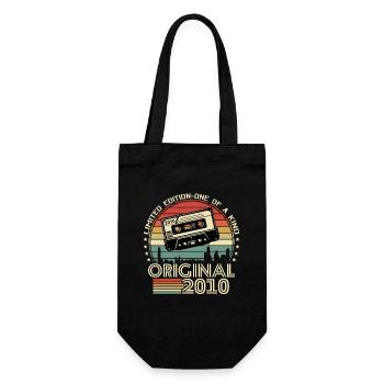 Vintage Anniversaire '10, 13/14 ans - Sac à bouteille - noir - Devant