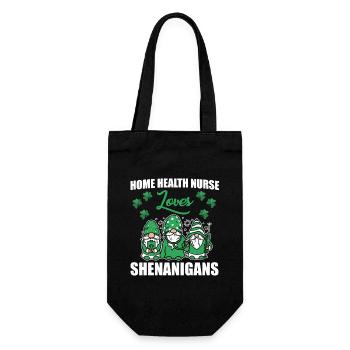 Home Nurse St. Patrick's Day - Gift Bag for Bottles - black - Front