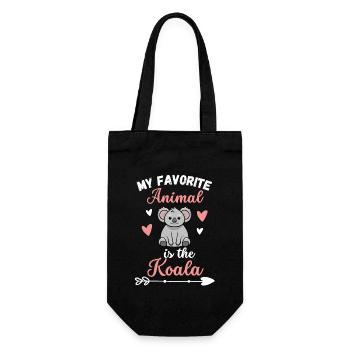 Australia Animal My favorite animal is the koala - Gift Bag for Bottles - black - Front