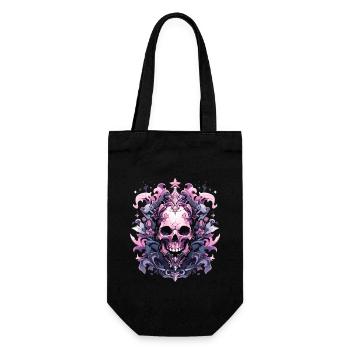 Crâne Crâne Crânes Crâne Squelette - Sac à bouteille - noir - Devant