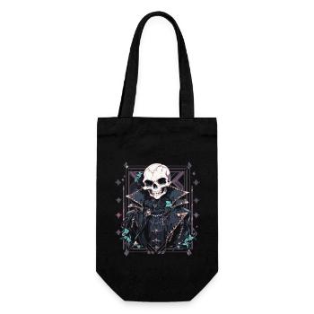 Crâne Crâne Crânes Crâne Squelette - Sac à bouteille - noir - Devant