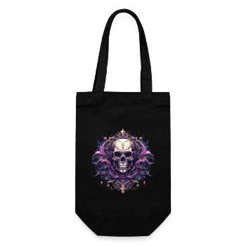Crâne Crâne Crânes Crâne Squelette - Sac à bouteille - noir - Devant