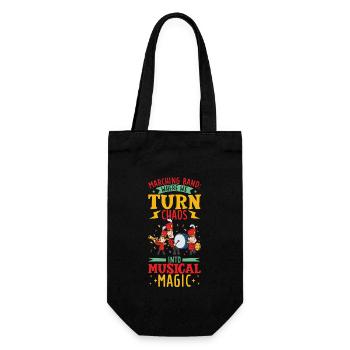 Marching Band Clarinetist School Rehearsal Music - Gift Bag for Bottles - black - Front