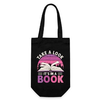 Jetez un coup d’œil C’est dans un rat de bibliothèque de lecture de livre - Sac à bouteille - noir - Devant