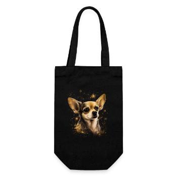 Chihuahua - Cute and beautiful coloured Dog Love - Gift Bag for Bottles - black - Front