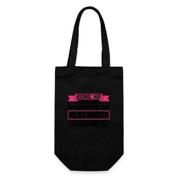 Bionische Hüft-oma-design Für Überlebende Der - Gift Bag for Bottles - black - Front