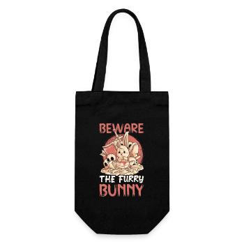 Horror Rabbit Murder Horror Movie Fan Goth Gothic - Gift Bag for Bottles - black - Front