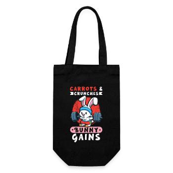 Bodybuilding Powerlifting Weightlifting Fitness - Geschenkbeutel für Flaschen - Schwarz - Vorne