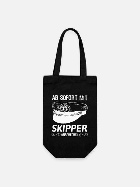 Skipper - Geschenkbeutel für Flaschen - Schwarz