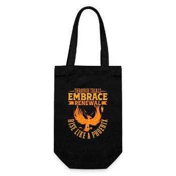 Phoenix Bird Mythical Creatures - Gift Bag for Bottles - black - Front
