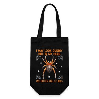 Tarantula Spider Spider Collector Pet - Gift Bag for Bottles - black - Front