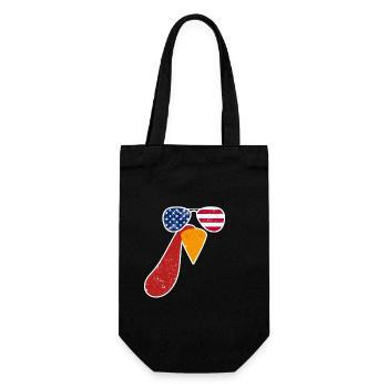 Cool Turkey Face Lunettes de soleil américaines - Sac à bouteille - noir - Devant
