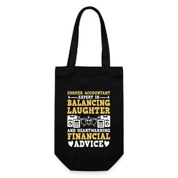 Grand-mère à la retraite Pensioner Comptable Banque - Sac à bouteille - noir - Devant