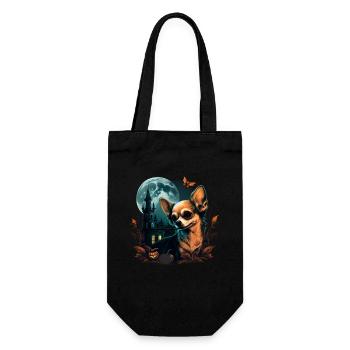 Chihuahua Costume d'Halloween - Citrouille - Sac à bouteille - noir - Devant