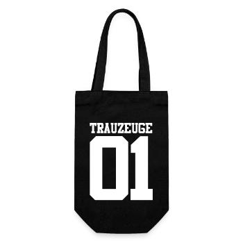 Hochzeit Junggesellenabschied Trauzeuge - Geschenkbeutel für Flaschen - Schwarz - Vorne