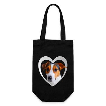 Dog Lovers - Dogs Heart Parson Russell Terrier - Gift Bag for Bottles - black - Front
