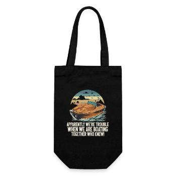 Motorboating Squad Apparently We're Trouble Motor - Gift Bag for Bottles - black - Front