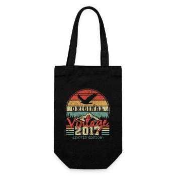 Original Vintage 2017 6/7 y. - Gift Bag for Bottles - black - Front
