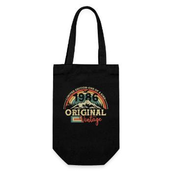 Original Vintage 1986 37/38 Year Old - Gift Bag for Bottles - black - Front