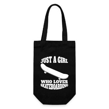 Skateboard Skater Skate Fan Skateboarding Skating - Gift Bag for Bottles - black - Front