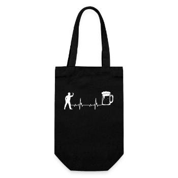 Beer - Heart palpitations - Darts players - - Gift Bag for Bottles - black - Front