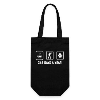 365 jours par an - Patte de chien - Joueur de fléchettes - - Sac à bouteille - noir - Devant