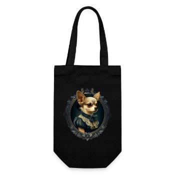 Chihuahua - Dame Anglaise Robe Chien - Sac à bouteille - noir - Devant