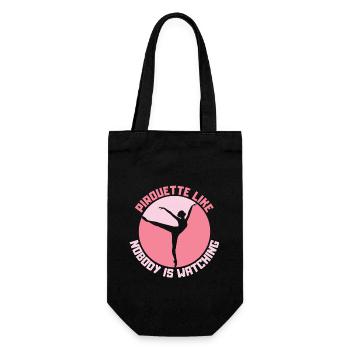 Danseur de ballet | Professeur de ballet | Ballerine - Sac à bouteille - noir - Devant