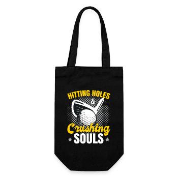 Hitting Holes & Crushing Souls - Gift Bag for Bottles - black - Front