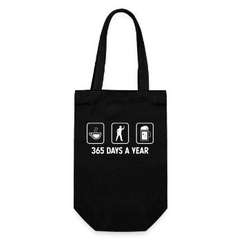 365 jours par an - Bière - Joueurs de fléchettes - - Sac à bouteille - noir - Devant